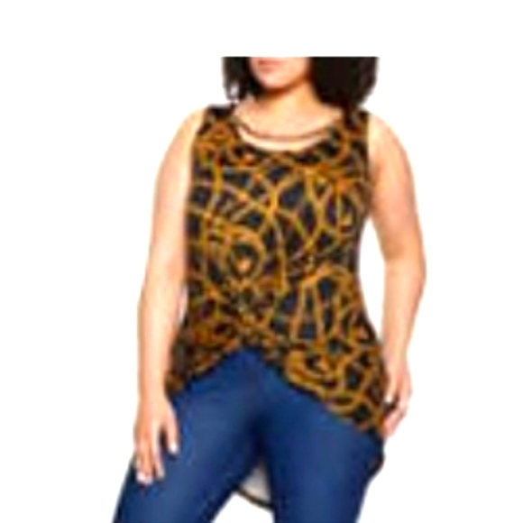 Chain Print Top - Picture 1 of 3